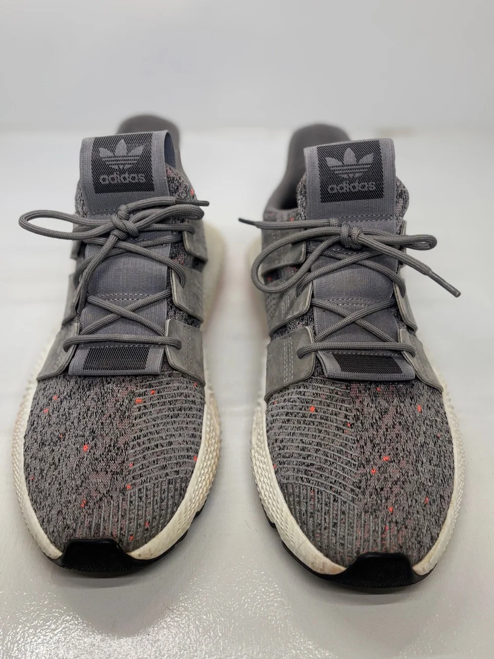 adidas Prophere Gray Knit Sneakers Men’s 11 CQ3023 Casual Athletic Shoes
